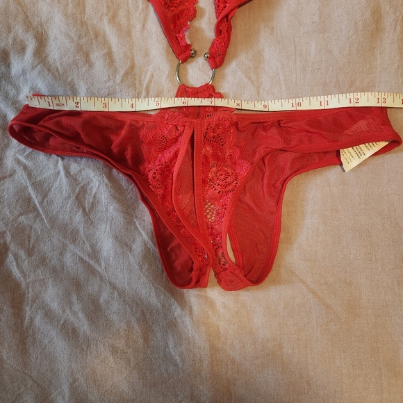 Avidlove Deep V Lingerie Lace Teddy One Piece Babydoll Mini Bodysuit - Picture 6 of 13